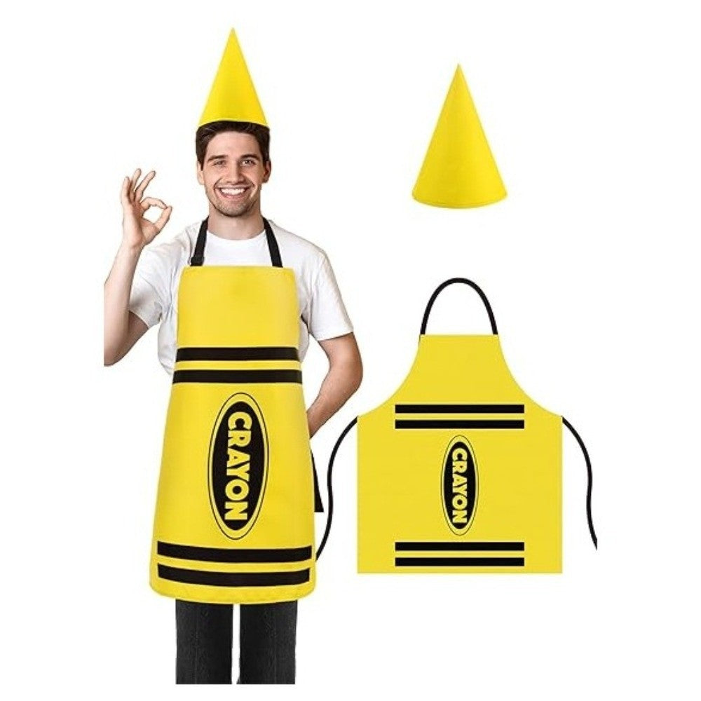 Fancy Dress Crayon Themed Gnome Set Funny Gnome Cone Hat  Costume Party