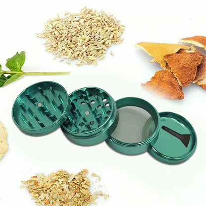 40mm 4-Layer Metal Alloy Herb Tobacco Grinder Smoke Crusher Spice Hand Muller