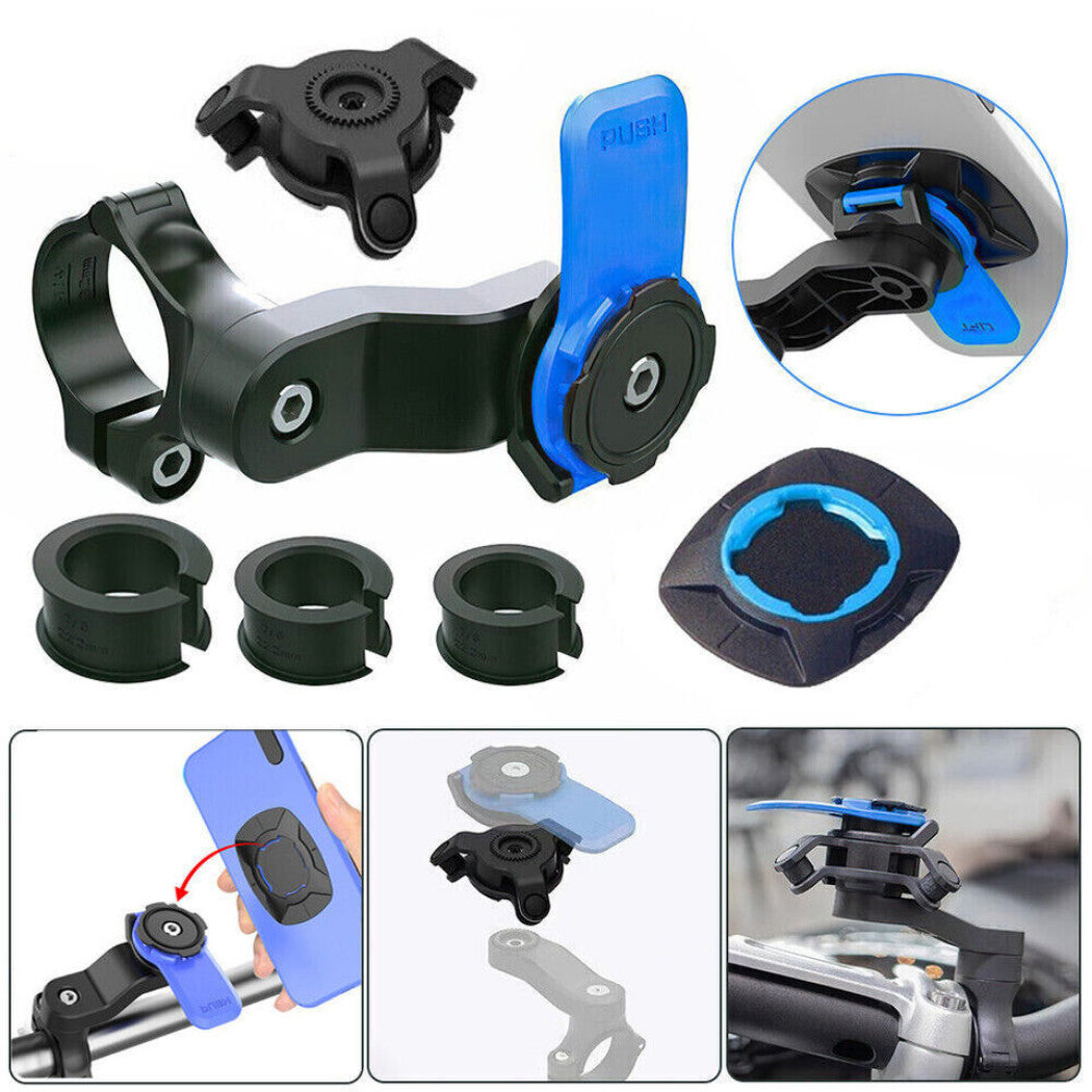 Phone Mount Quick Twist Lock Bike Motorcycle Handlebar Holder Shock Absorber AU