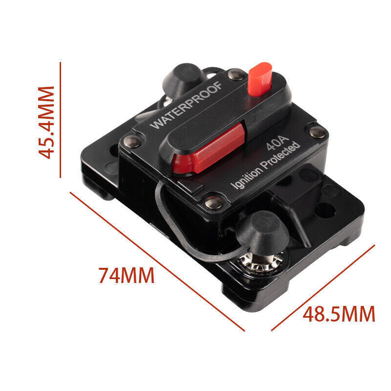 Waterproof Circuit Breaker Fuse Reset 30 300A Amp 12V 48V DC Car Boat Use AU