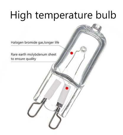 Chef, Westinghouse, Electrolux, Smeg Oven Halogen Lamp, 40W 230V G9 300C