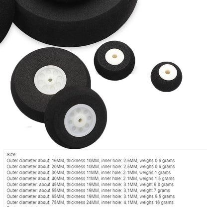 1" - 3"Inch RC Airplane Replacement Plane Toy Parts Wheel Hub Tail Wheels