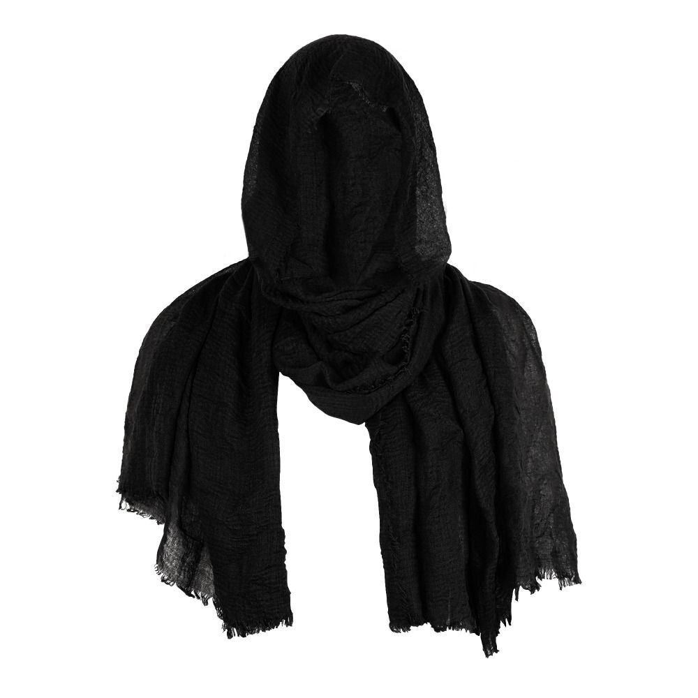 Mens Shawl with Hood Medieval Pirate Retro Hood Black/Brown Vintage Pirate Scarf