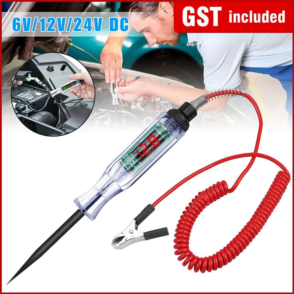 6-24V Digital Electric Circuit LCD Tester Test Lights Car Truck Probe Pen