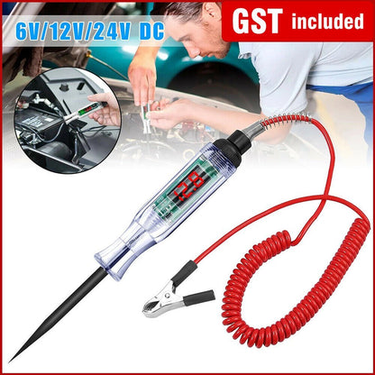 6-24V Digital Electric Circuit LCD Tester Test Lights Car Truck Probe Pen