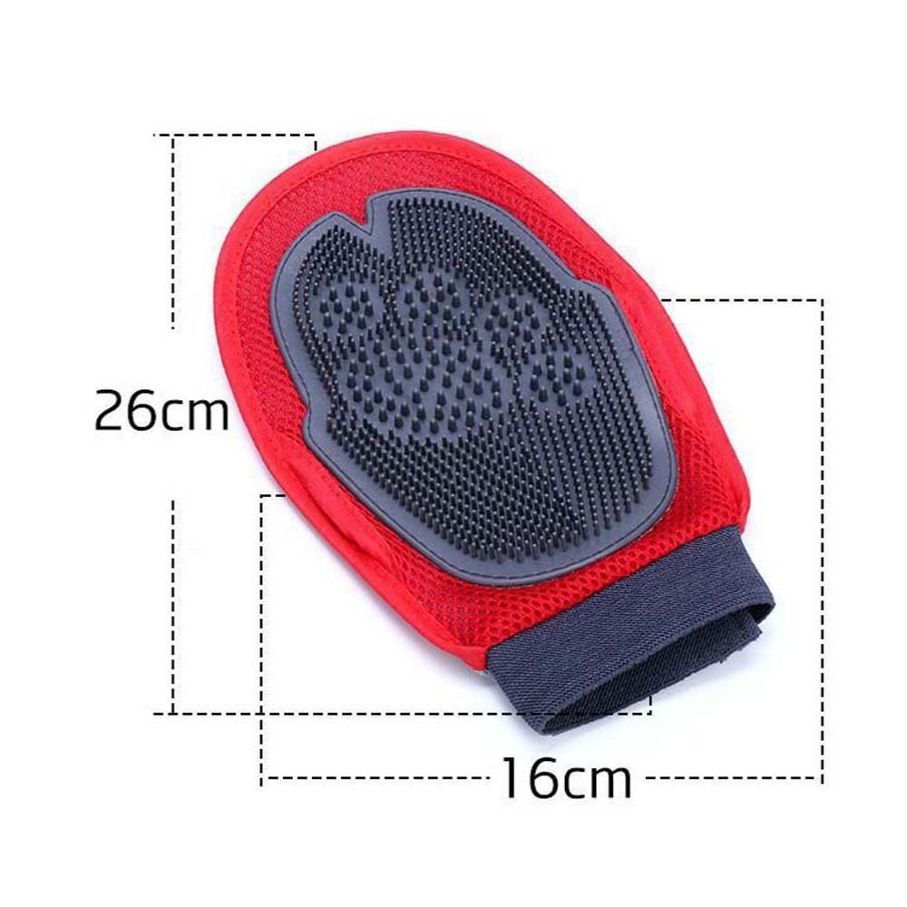 Pet Dog Cat Horse Grooming Wash Bath Glove Deshedding Brush Fur Remover Mitt