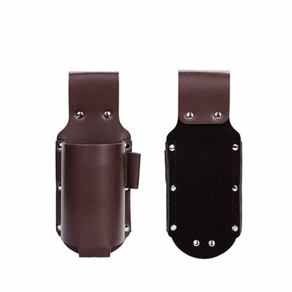 Leather Beer Holster Holder Wine Bottles Case Black Waist Belt Bag Portable