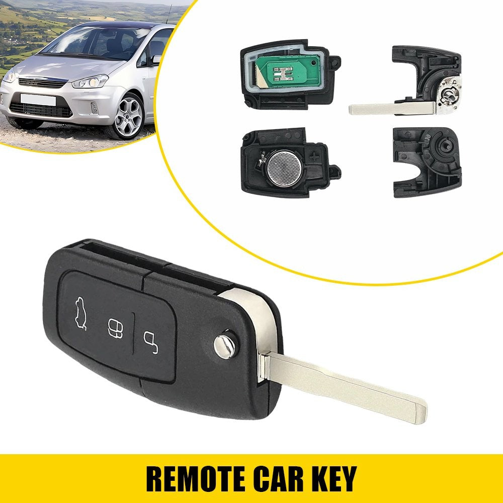 Transponder 3Button Remote Flip Key Fits FORD BF FG Falcon Territory Mondeo FPV