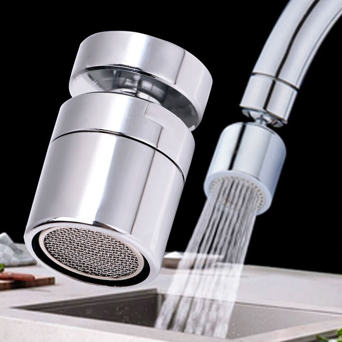Kitchen Faucet Aerator Sink Tap Head Rotatable Filter Nozzle 360° Swivel Copper