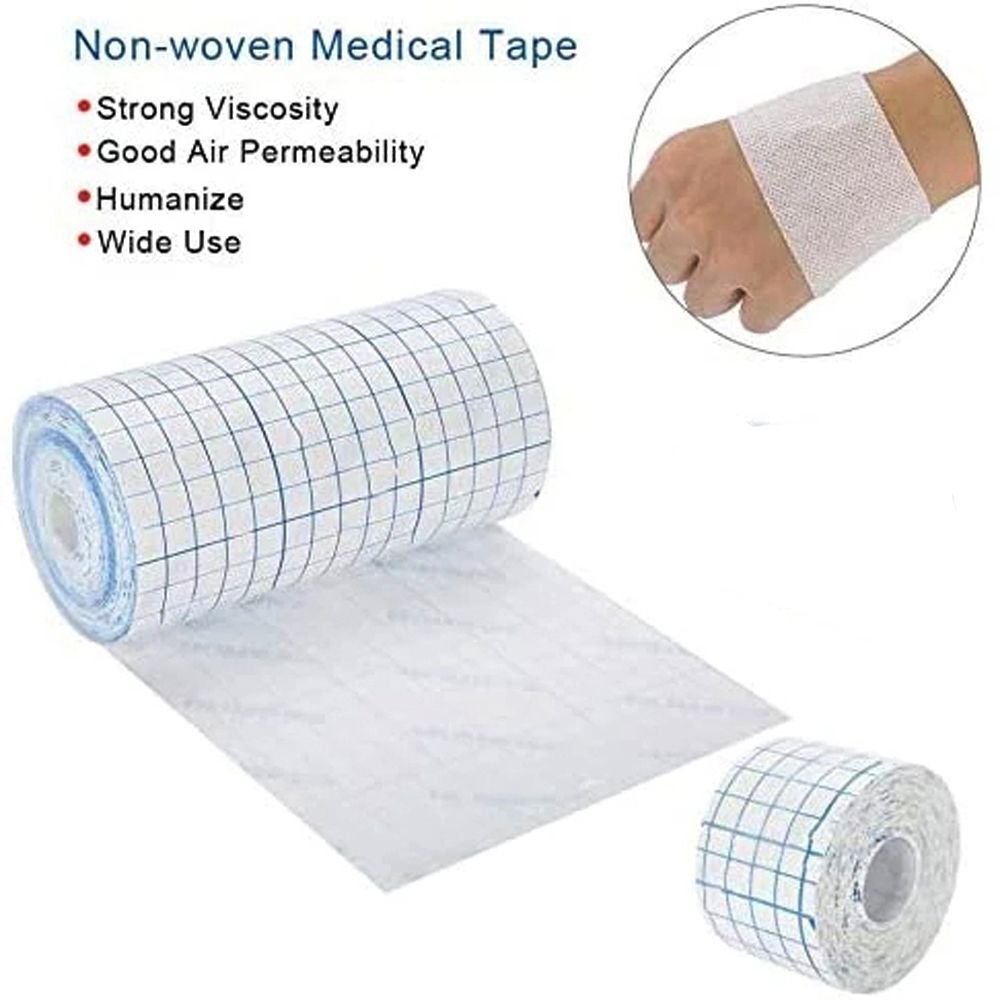 Soft Breathable Non-Woven Tape Antibacterial Adhesive Wound Fixation Bandage 10M