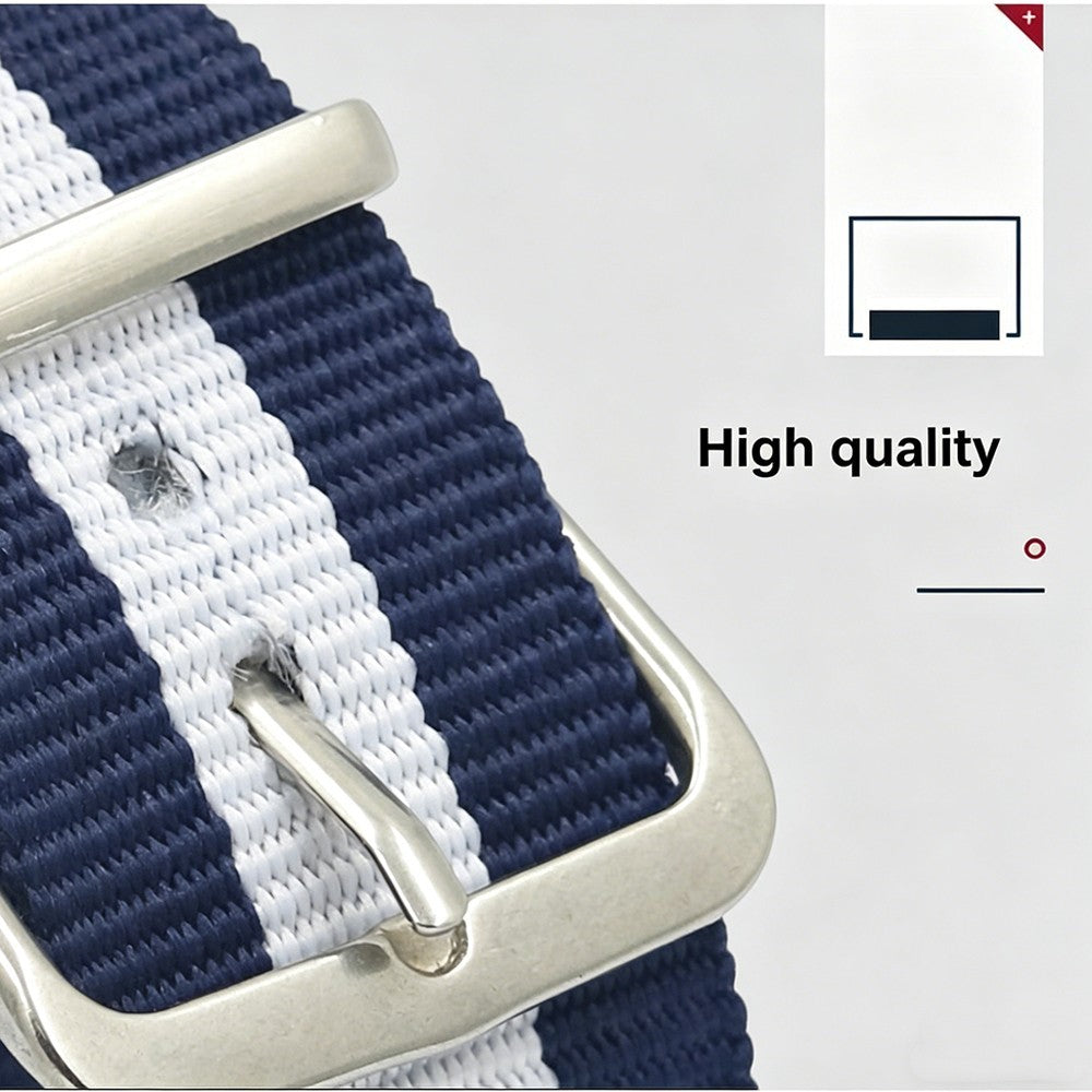 Breathable NATO Watch Strap 20mm 22mm Nylon Watch Band Replacement Strap