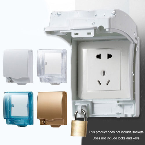 Shield Lockable 86 Type Switch Case Waterproof Dustproof Box Socket Cover