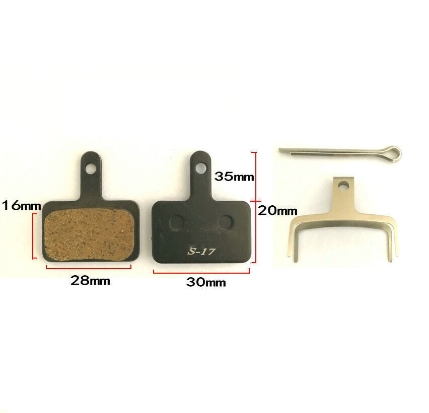 4 Pairs Bicycle Resin Disc Brake Pads For Shimano M375 M395 M446 Tektro Auriga