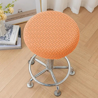Elastic Round Chair Cover Thickened Stool Cushion Cover Seat Chair Slipcover – Compatible with Seat