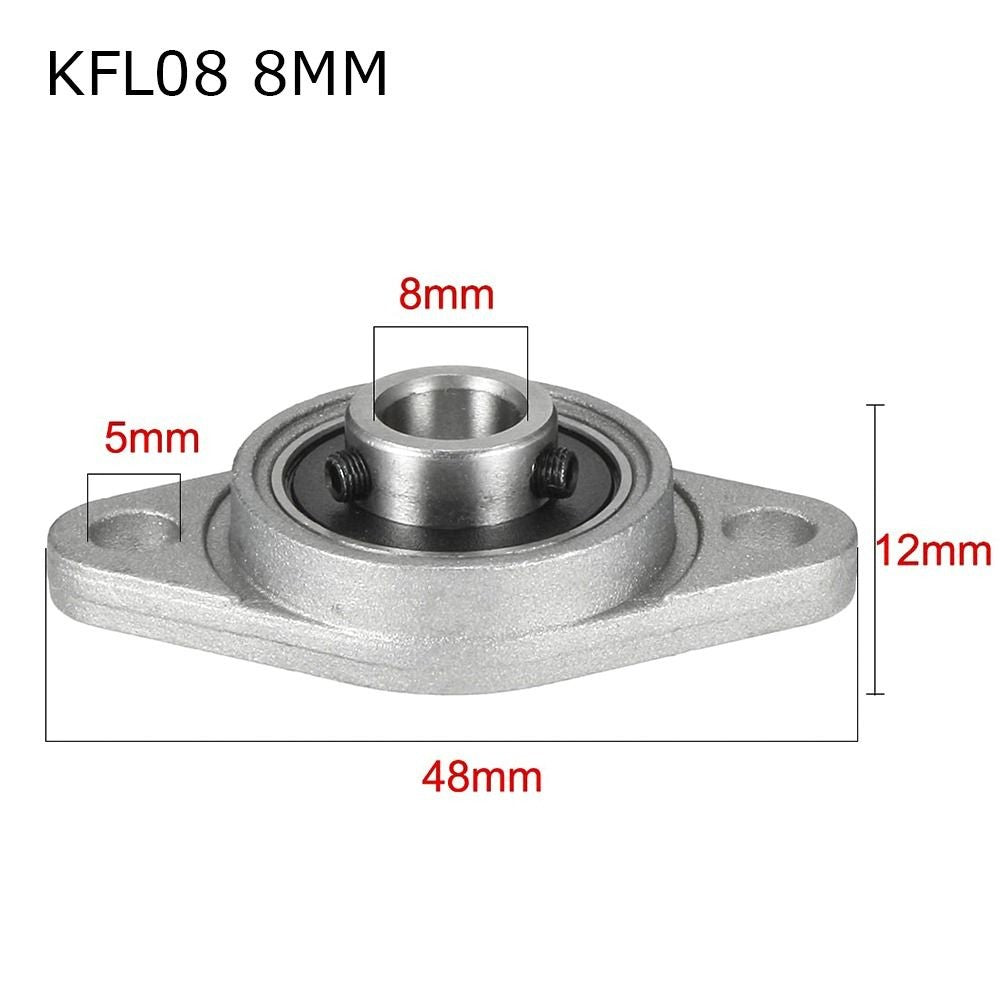 15mm ZINC Alloy KFL08 KFL10 KFL12 KFL15 Thrust Bearing Pillow Block Bearing