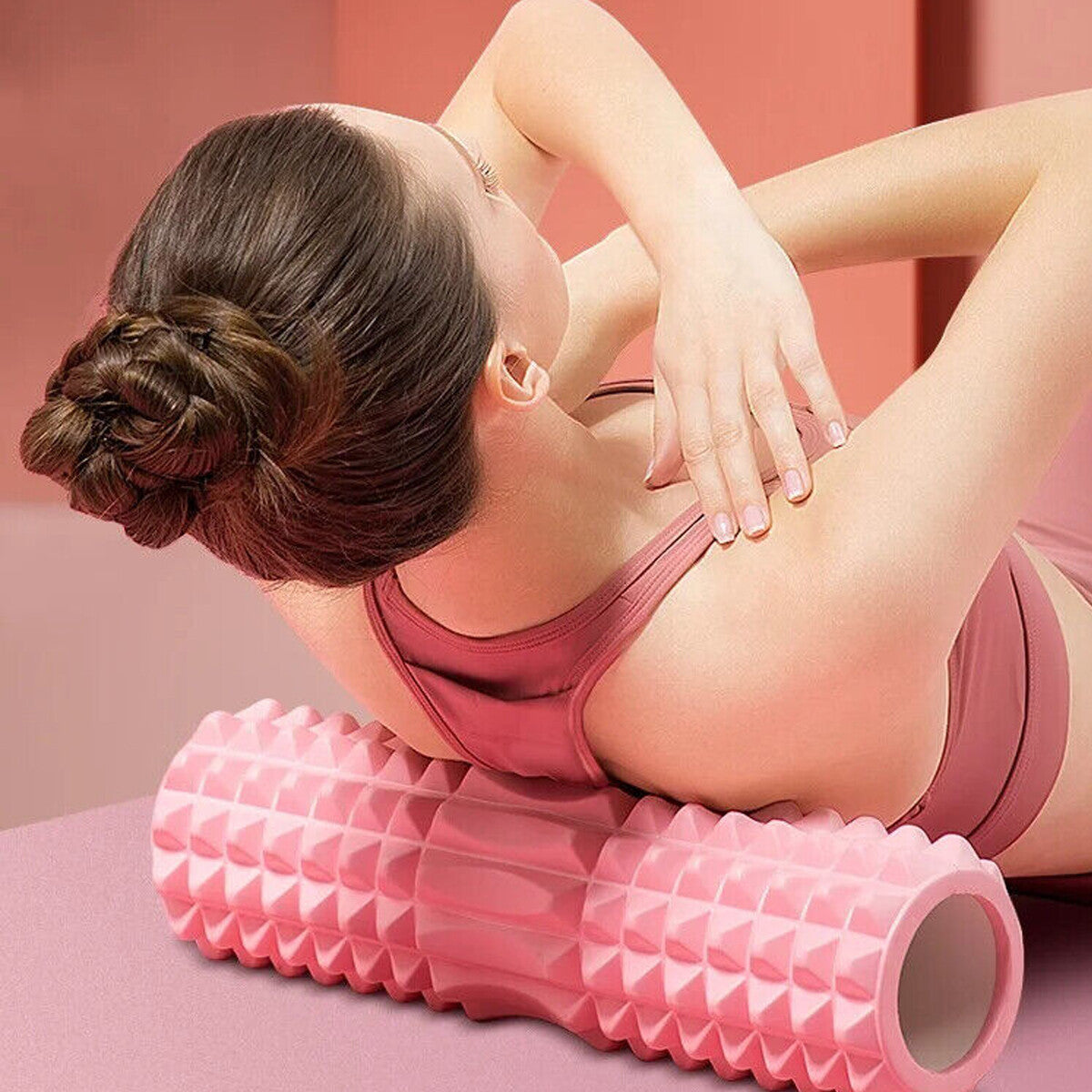 Pilates Foam Roller Physio Yoga Fitness GYM Exercise Training 3D Point 33/45CM