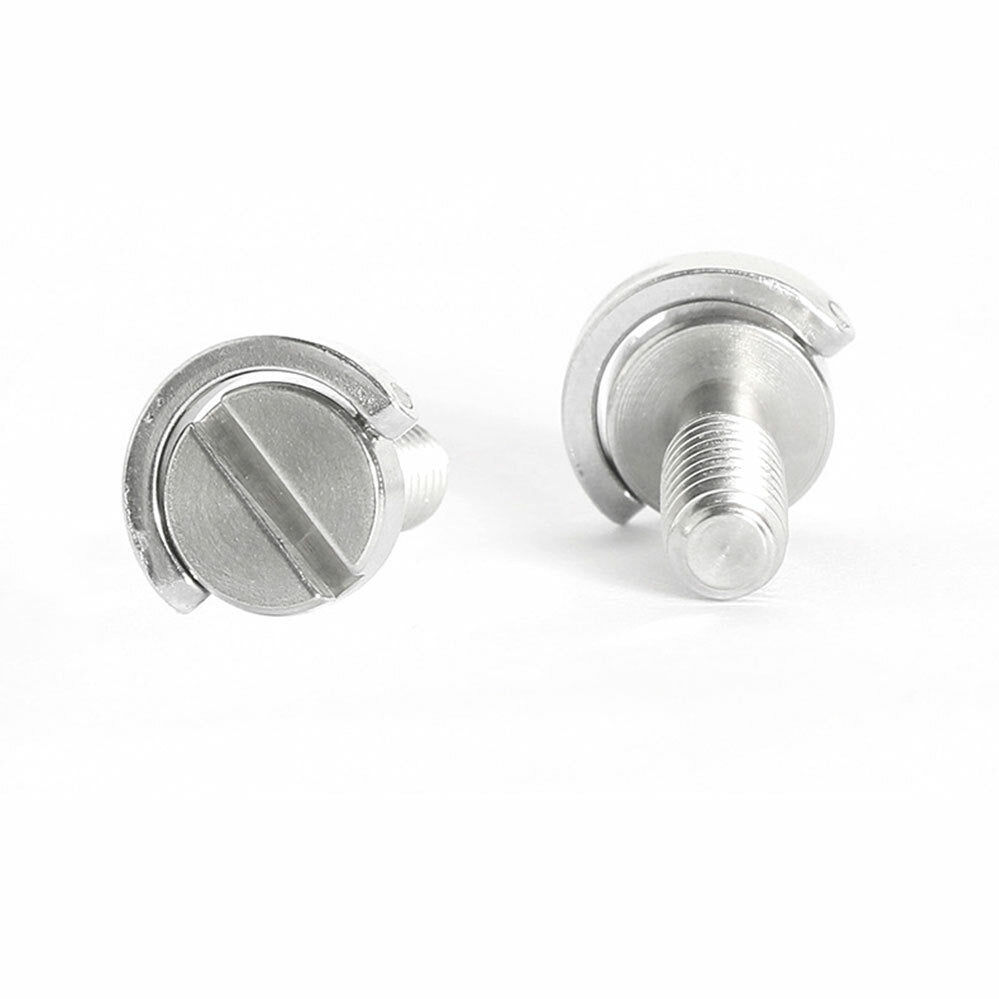 1/4" Release Plate Quick D-Ring Long Screw For Camera Tripod Stainless Steel
