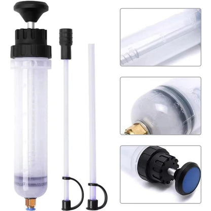 Auto Oil Change Syringe With Hose Manual Fuel Suction & Filler Fluid Oil Change