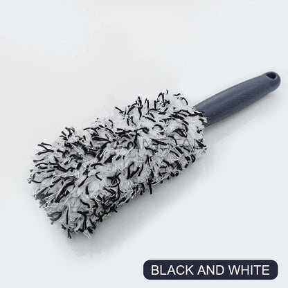 Car Microfibre Wheel Brush, Car Rims Brush Car Cleaning Wheel Cleaning Brush Car