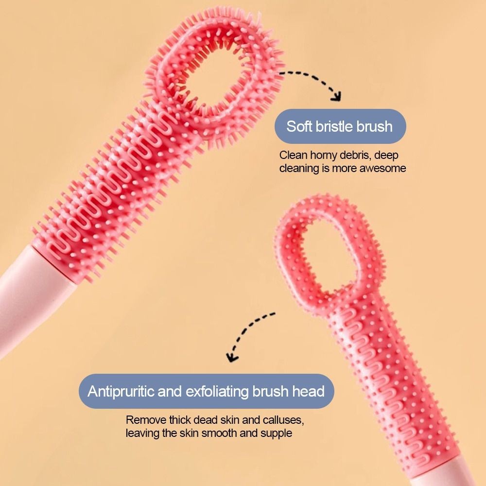Foot Scrubber Shower Foot Wash Brush Toe Gap Cleaner  Feet Care Tool