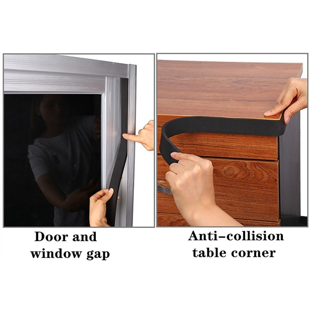 Window Door Foam Sponge Tape Rubber Seal Strip Weather Stripping EVA