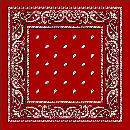 Paisley Bandanas Cowboy Bandana Head Scarf Double Sided Headwear wrap scarf tie