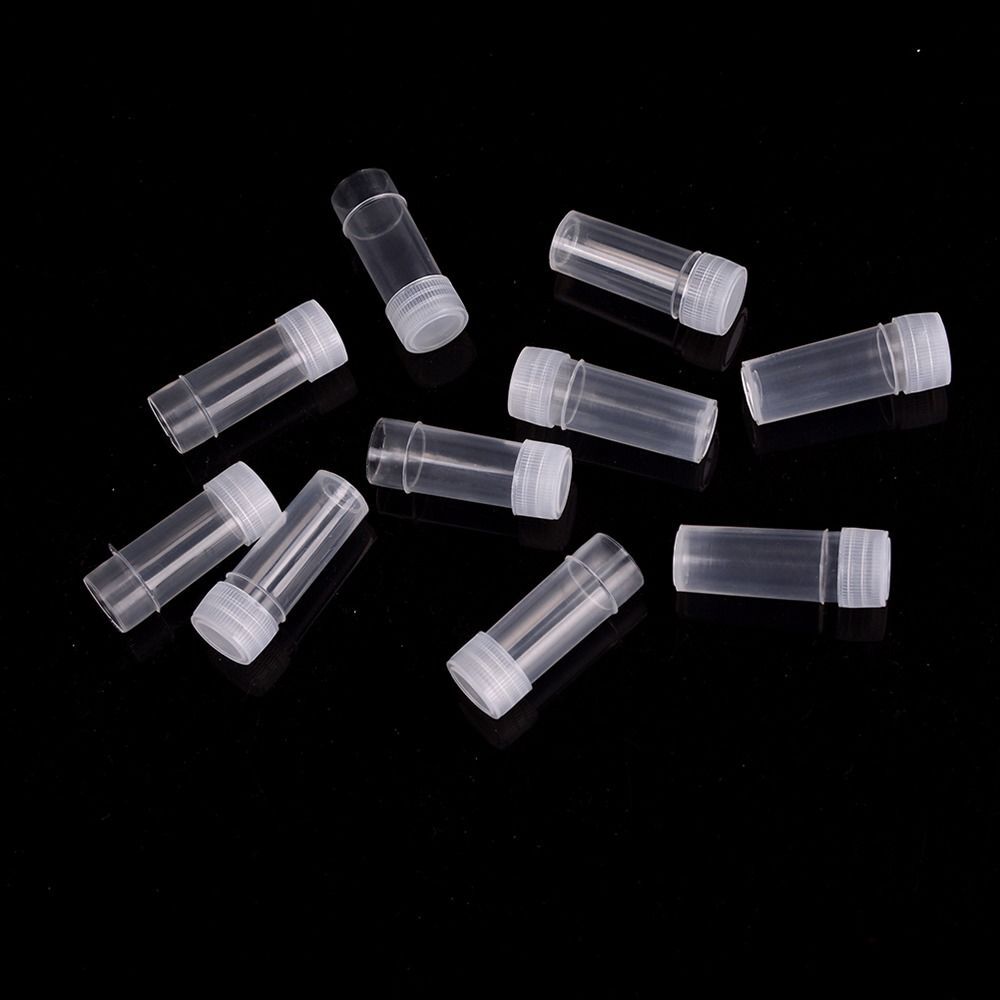 50PCS Plastic Plastic Vials with Lids 5ML Test Tube for Lab  Small Items