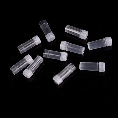 50PCS Plastic Plastic Vials with Lids 5ML Test Tube for Lab  Small Items