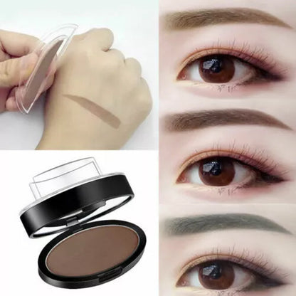 Cosmetic Definition Natural Shape Eyebrow Shadow Stamp Waterproof Brow Dye Kit