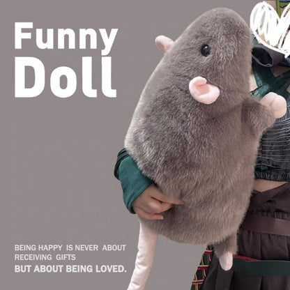 Soft Plush Fancy Rat Doll Simulation Mouse Plushie Doll Stuffed Animal Toy AU