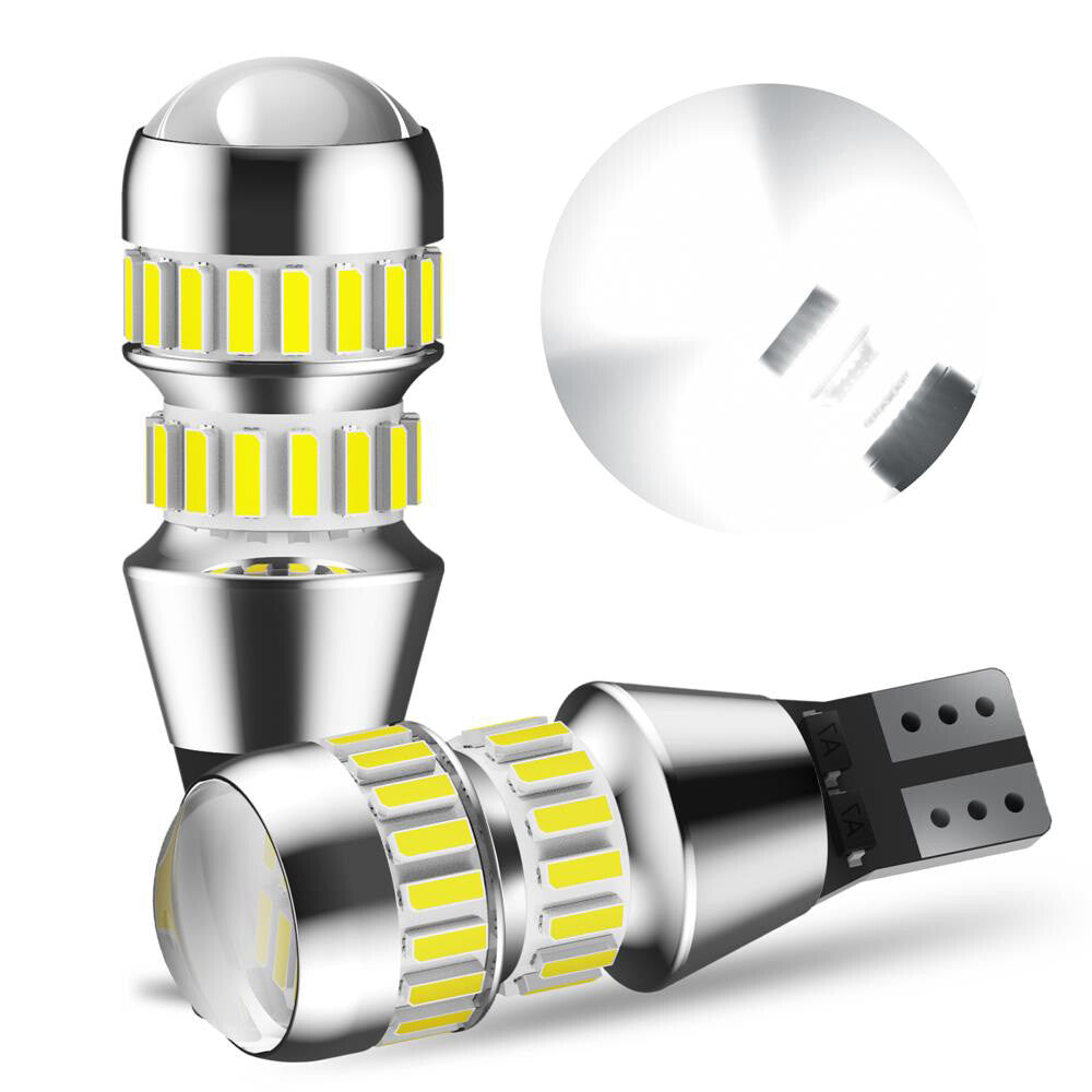 AUXITO T15 912 921 CANBUS Free Reverse Wedge LED Globe Light Car Bulb 6500K Pair