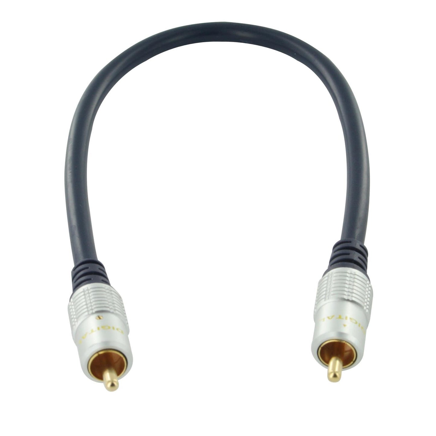 Single RCA Cable for Subwoofer Digital Coaxial Audio Composite Video Gold Plated
