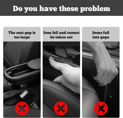 2X Black Car Seat Gap Strip Crevice Organizer Storage Filler Compatible with Toyota RAV4