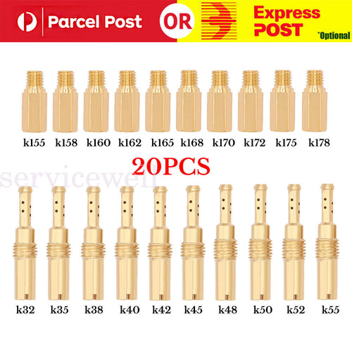20X Carburetor Main Jet & Slow Pilot Jet Kit Set For PWK Keihin OKO CVK Type
