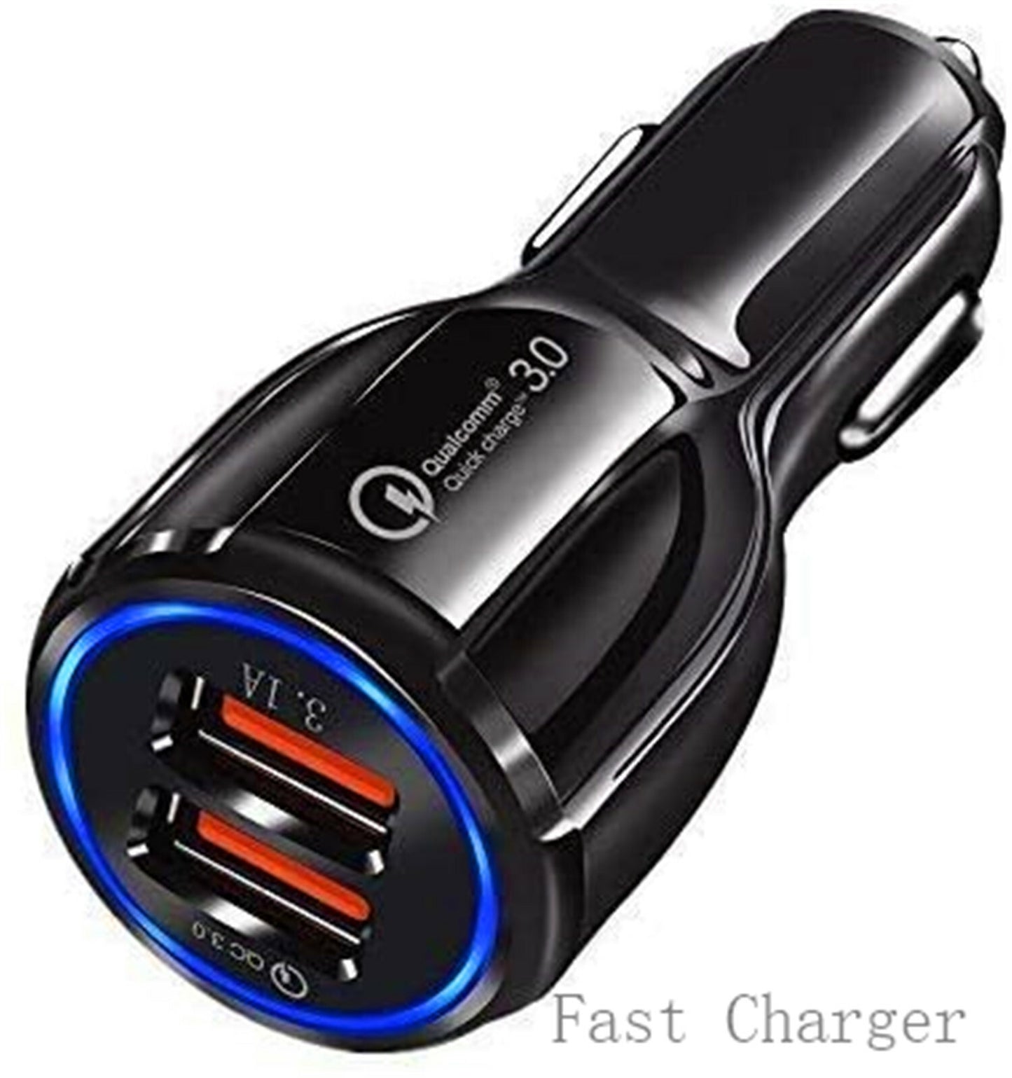 Fast Car Charger 3.1A USB Quick Charger 2 Port Qualcomm QC3.0 Lighter Socket AU