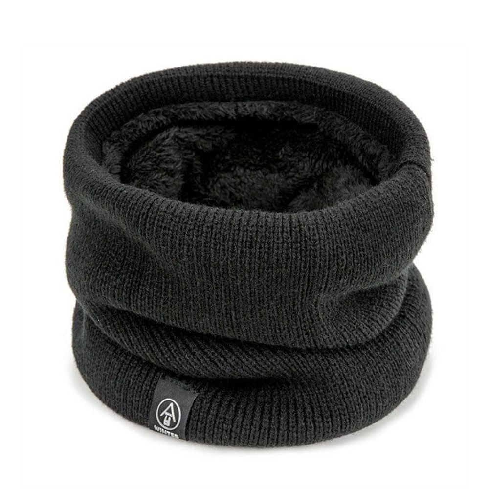 Wool Fur Neck Warmer Thickened Lining Face Mask  Skating Running