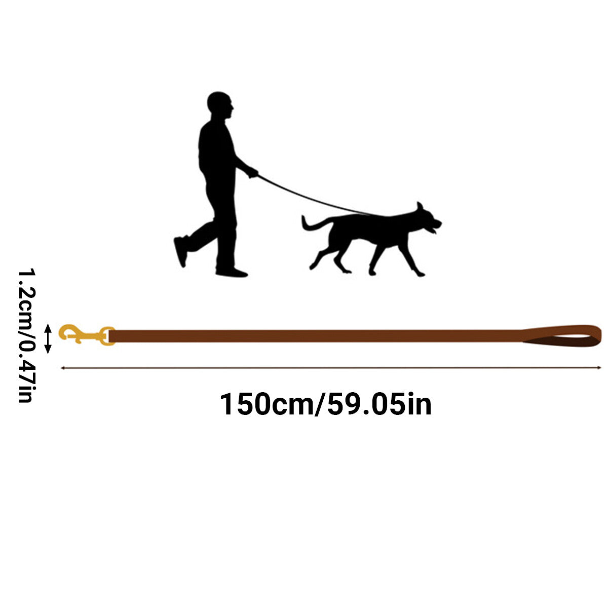Leather Dog Leash Handcrafted Braided Lead 1.5M Strong Pet Training Walking AU