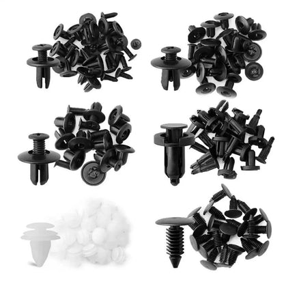 100pcs Car Plastic Clips Scrivet Door Boot Trim Panel Bumper Cover Retainer kit
