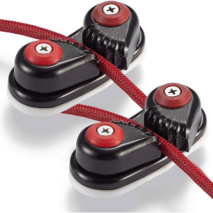 Aluminum Cam Cleat 2PCS Ball Bearing Fast Entry Boat Marine Sailing Rope Guide