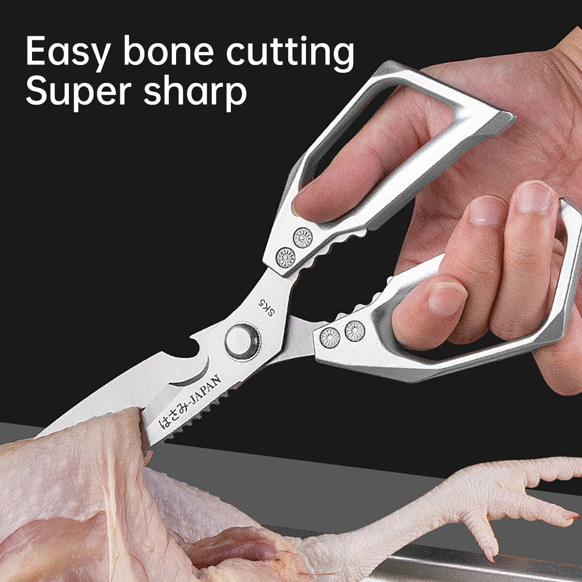 Stainless Steel Poultry Scissors Chicken Bone Cutter Kitchen Heavy Duty MeatTool