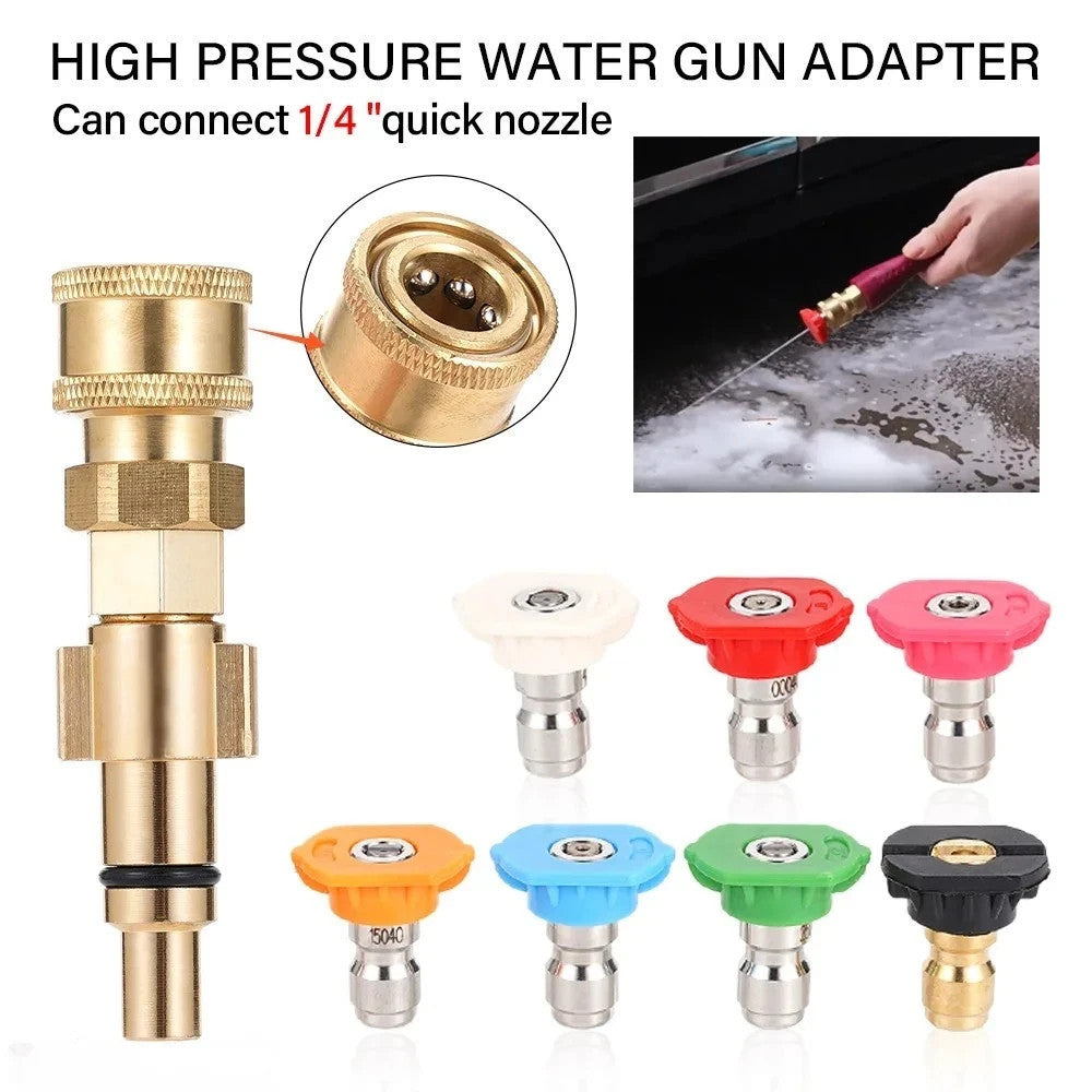 pressure washer adaptor - 1/4 quick connect adaptor - use foam cannon etc – Compatible with OZITO
