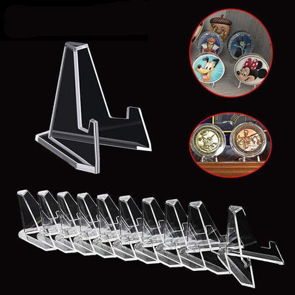 20PCS Acrylic Clear Stand for Trading Card PSA Pokemon Card Holders Small Stand