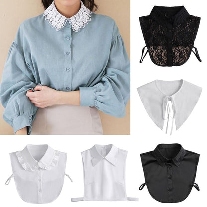 Detachable Blouse False Collar Lapel Shirt Fake Collar Clothes Accessories