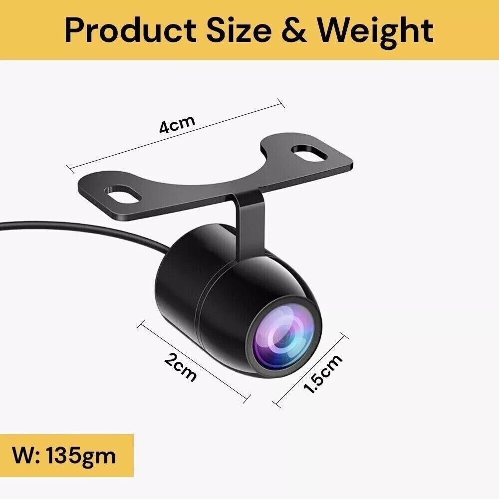 170" Reverse Camera Night Vision Car Waterproof Rear View Backup Camera Parking