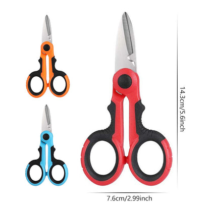 Multi Functional Serrated Fishing Scissors Cutting Line Horse Gear AU Pack Set