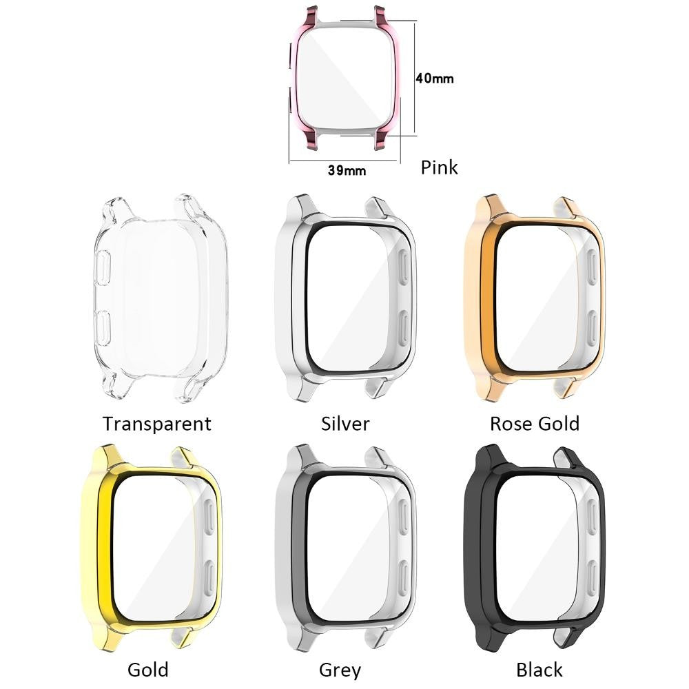 Watch Case Cover Screen Protector Plating TPU Protective Compatible with Garmin Venu SQ