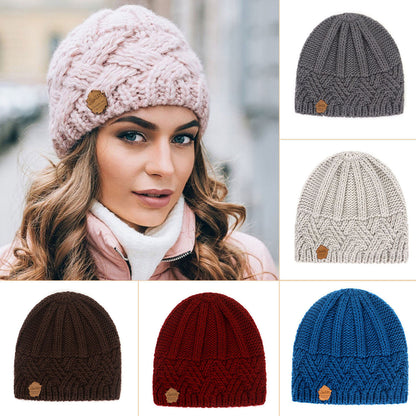 Women Winter Warm Slouch Bubble Beanie Hat Comfy Thermal Knitted Crochet Cap