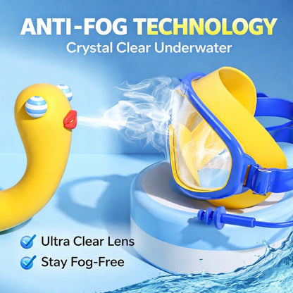 Kids Swim Goggles Waterproof Anti-Fog Large Frame Clear Vision Swimming Glasses
