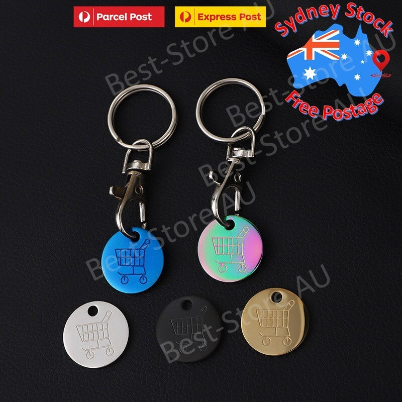Shopping Trolley Unlocker Key Token Removable for Coles Aldi Master Coloured AU
