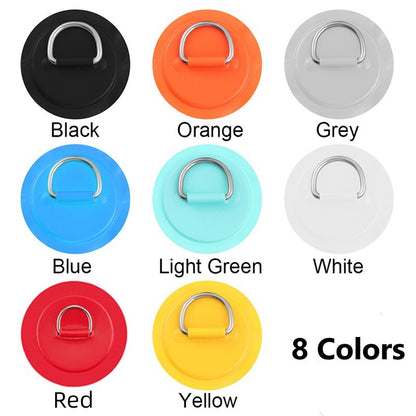 Stainless Steel D Ring Pad Patch Inflatable Paddle Board SUP Kayak Canoe Boat
